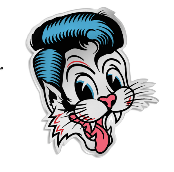 stray cats Stray Cats - Cat Head Belt Buckle