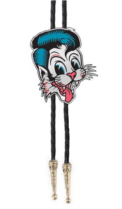 stray cats Stray Cats - Cat Head Bolo Tie