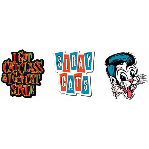 stray cats Stray Cats - Enamel Lapel Pins (Set of 3)