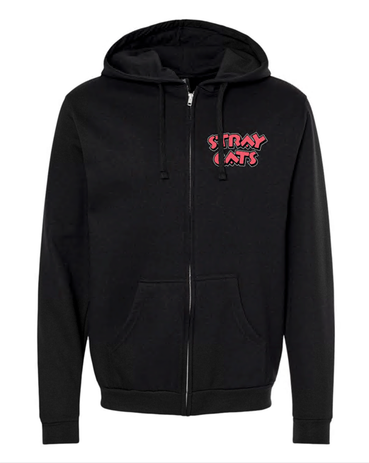 Stray Cats Stray Cats Full Zip Hoodie - 2024