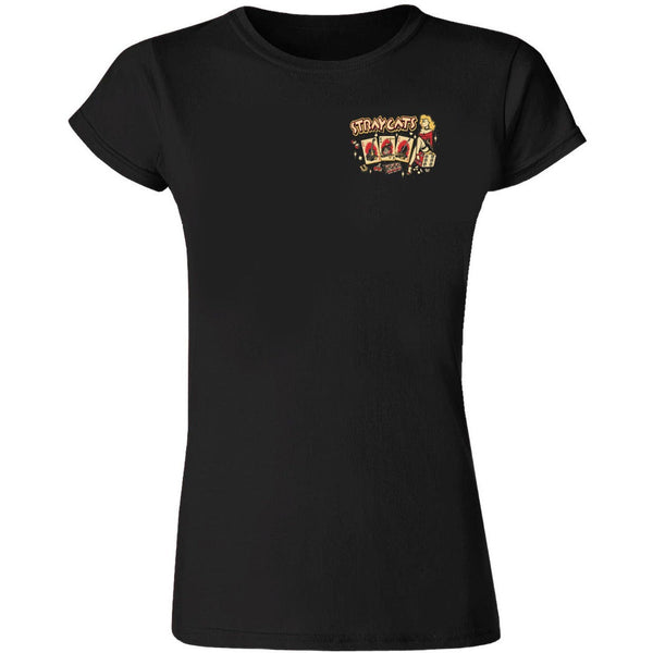 stray cats Stray Cats - Ladies Playing Cards Tee