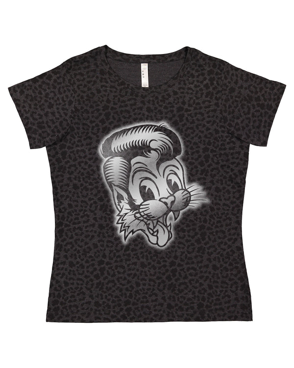 stray cats Stray Cats Metallic Cat Ladies Tee