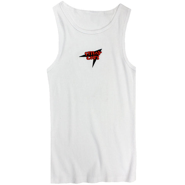 stray cats Stray Cats - Women's Logo Ribbed Tank Top