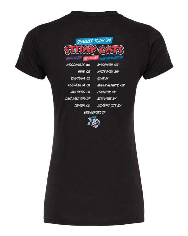 Stray Cats Stray Cats Summer Tour/2024 Itin Ladies Tee