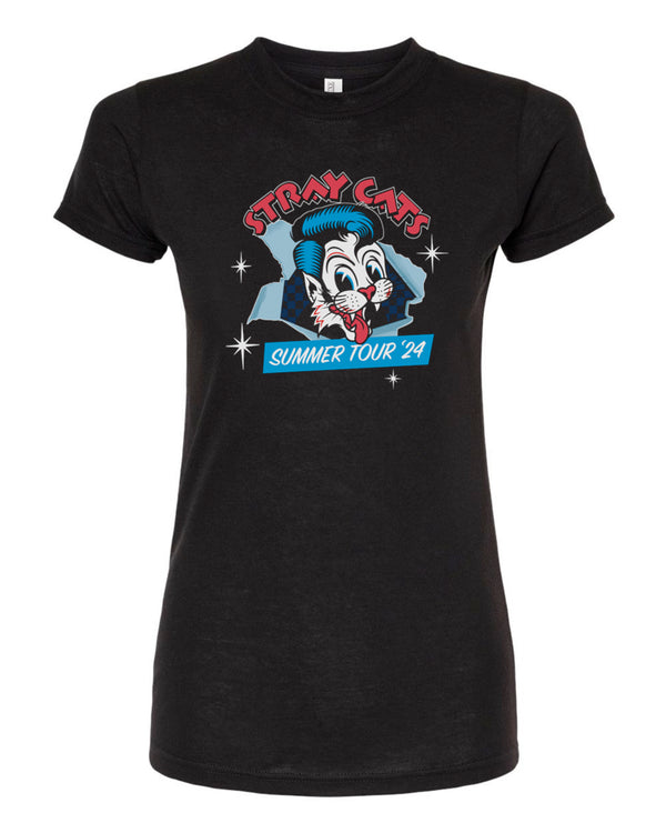 stray cats Stray Cats Summer Tour/2024 Itin Ladies Tee