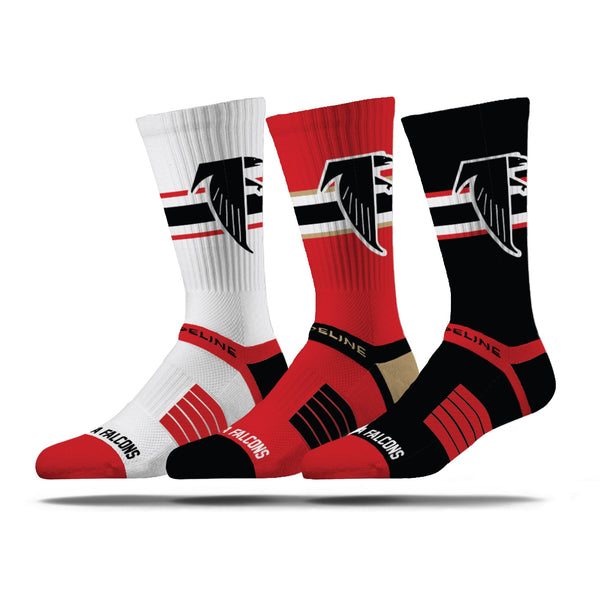 strideline Atlanta Falcons | Premium Knit Crew | NFL Retro 3 Pack | N02657005ML