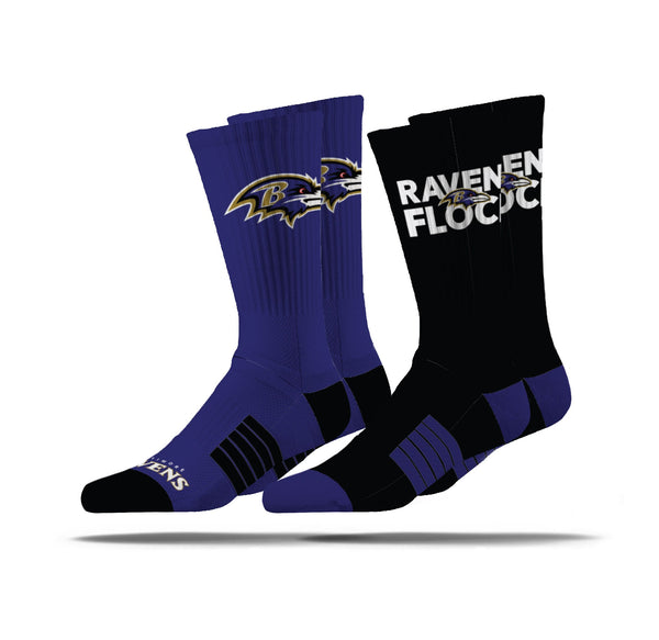 strideline Baltimore Ravens | Premier Knit Crew | NFL 2 Pack | N02513096ML