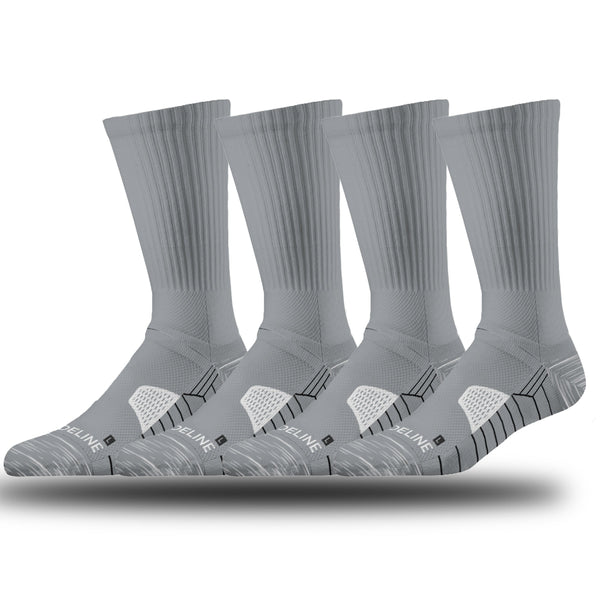 strideline Basics | Bounce 2.0 Crew | Performance Bounce 2.0 | Multi-Pack Grey