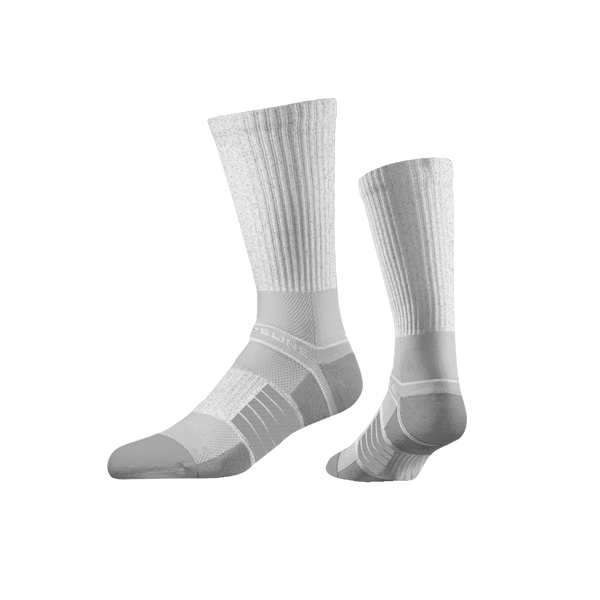 strideline Basics | Premium Crew | Combed Cotton Heather White Heather