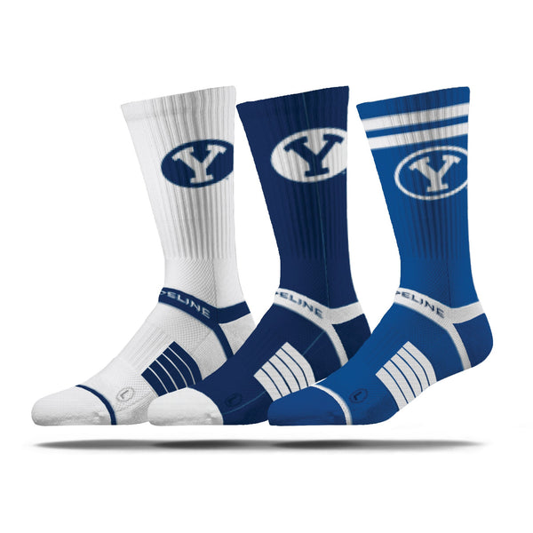 strideline BYU | Premium Knit Crew 3 Pack | NCAA 3 Pack G2 | N02502996ML