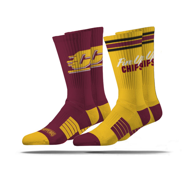 strideline Central Michigan University | Premier Knit Crew | NCAA 2 Pack | N02676339ML