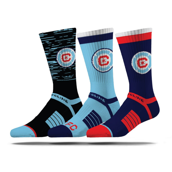 strideline Chicago Fire FC | Premium Knit Crew | MLS 3 Pack