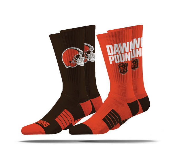 strideline Cleveland Browns | Premier Knit Crew | NFL 2 Pack | N02513116ML