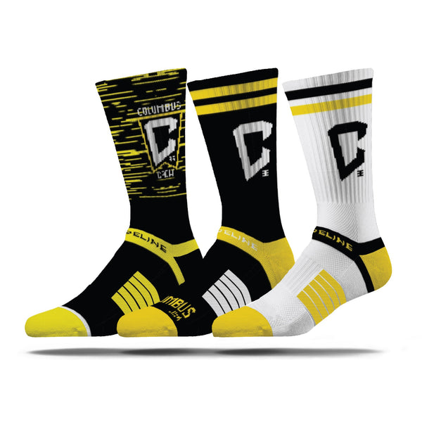 strideline Columbus Crew | Premium Knit Crew | MLS 3 Pack