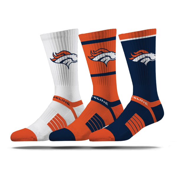 strideline Denver Broncos | Premium Knit Crew | NFL 3 Pack Box | N02414561ML