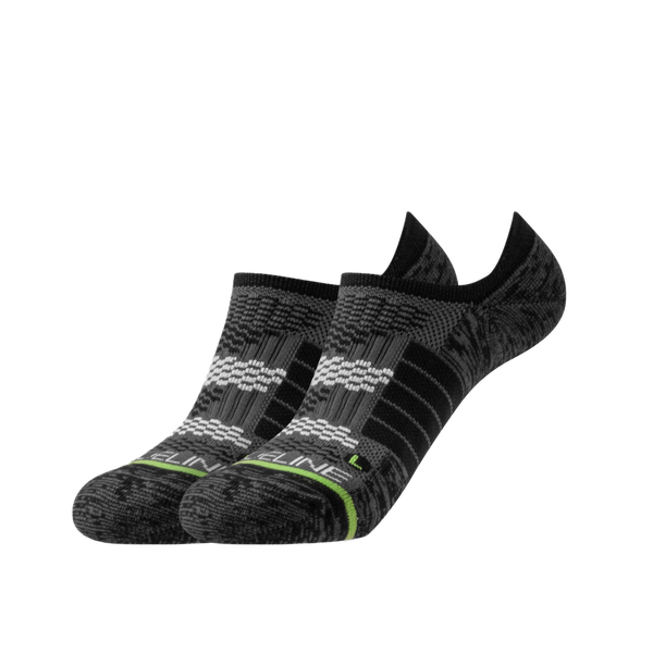 Strideline Eco | Premium No Show Socks Black Free Feed