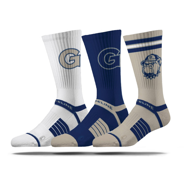 strideline Georgetown University | Premium Knit Crew 3 Pack | NCAA 3 Pack G2 | N02501938ML
