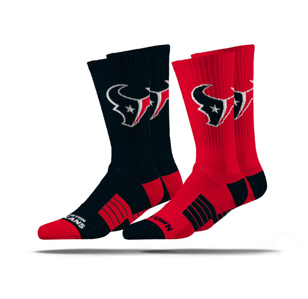 strideline Houston Texans | Premier Knit Crew | NFL 2 Pack | N02513136ML