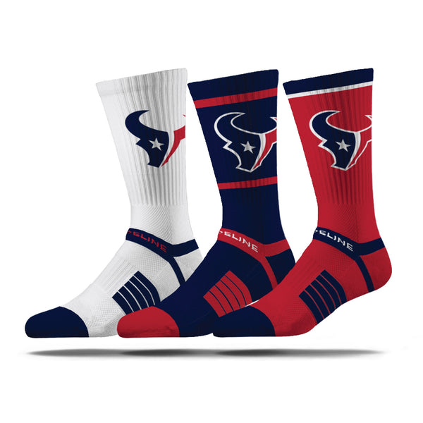 strideline Houston Texans | Premium Knit Crew | NFL 3 Pack Box | N02414839ML