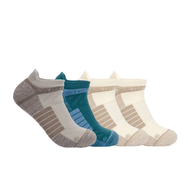 strideline Men's Premium Recycled Low Sock 4-Pack Recycled Men's