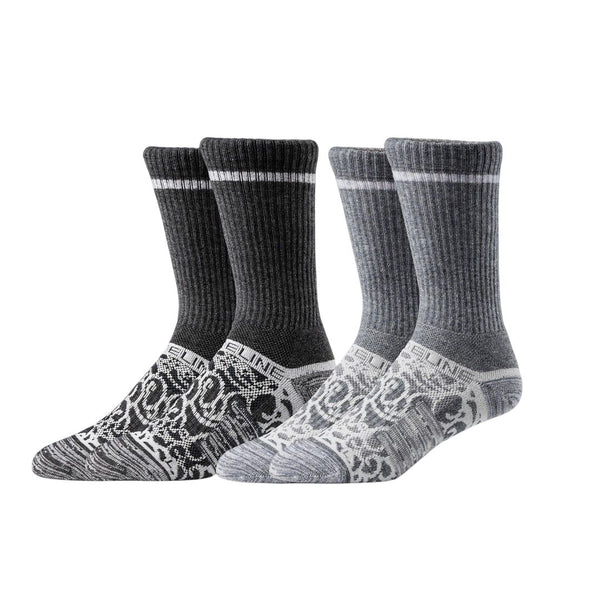 Strideline Merino Wool Cloud Crew Socks 3-Pack Small