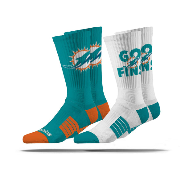 strideline Miami Dolphins | Premier Knit Crew | NFL 2 Pack | N02513164ML