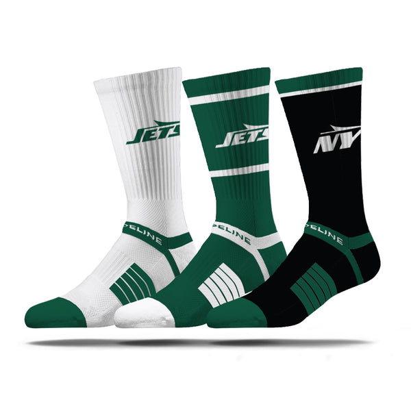 strideline New York Jets | Premium Knit Crew | NFL 3 Pack Box | N02414879ML