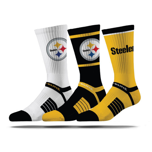 strideline Pittsburgh Steelers | Premium Knit Crew | NFL 3 Pack Box | N02414883ML