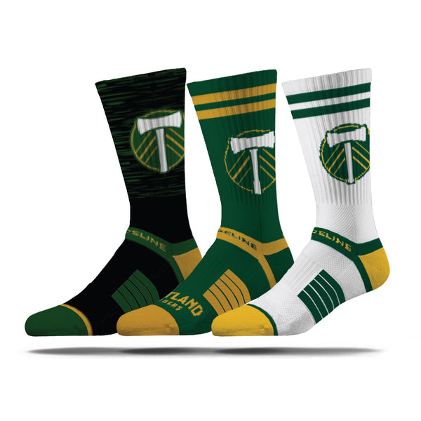 strideline Portland Timbers | Premium Knit Crew | MLS 3 Pack