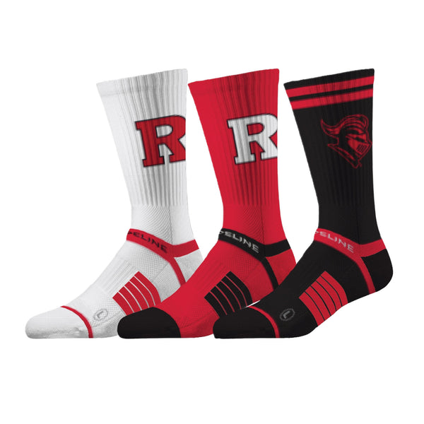 strideline Rutgers University | Premium Knit Crew 3 Pack | NCAA 3 Pack G2 | N02505707ML