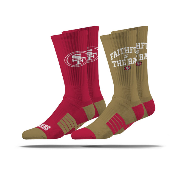 strideline San Francisco 49ers | Premier Knit Crew | NFL 2 Pack | N02513068ML