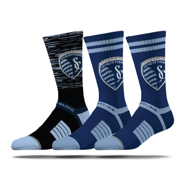 strideline Sporting Kansas City | Premium Knit Crew | MLS 3 Pack