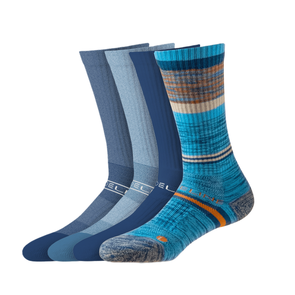 strideline Combed Cotton | Premium Crew 4-Pack White