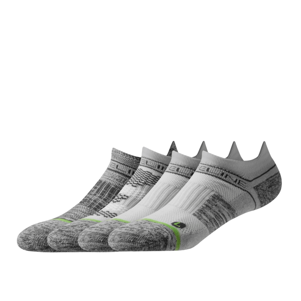Strideline Eco | Premium Ankle 4-Pack White