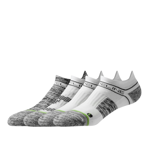 strideline Eco | Premium Ankle 4-Pack White