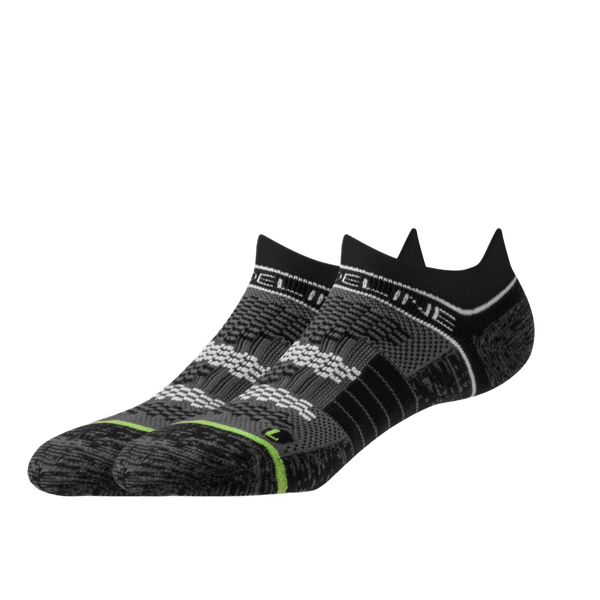 Strideline Eco | Premium Ankle Socks Black Pattern