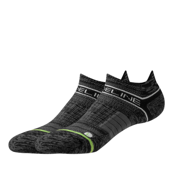 strideline Eco | Premium Ankle Socks Black Pattern