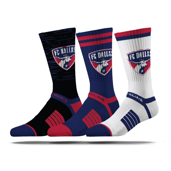 strideline FC Dallas | Premium Knit Crew | MLS 3 Pack