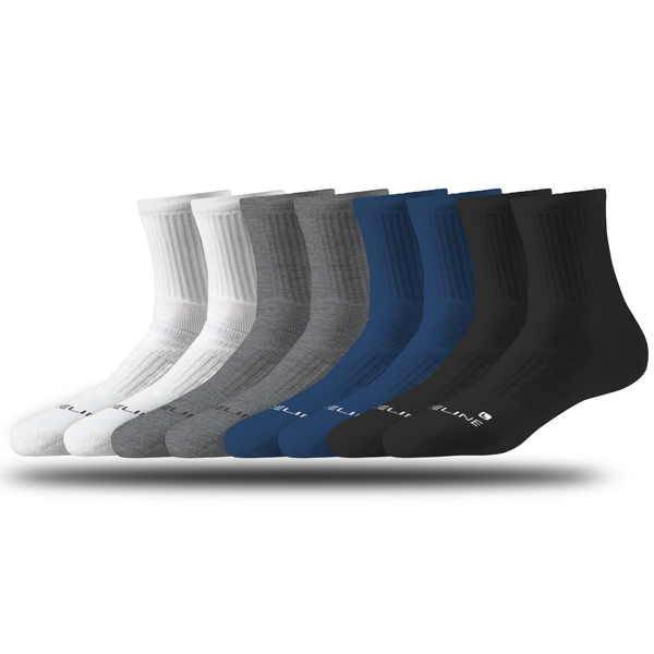 Strideline Half Calf | Half Calf 8-Pack White