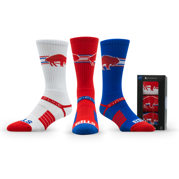Strideline NFL | Premium Knit Crew Retro 3-Pair