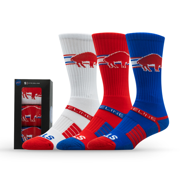 Strideline NFL | Premium Knit Crew Retro 3-Pair