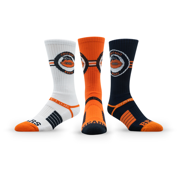 Strideline NFL | Premium Knit Crew Retro 3-Pair