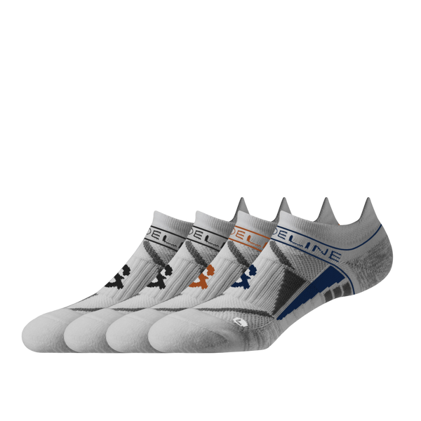Strideline Performance | Premium Ankle 4-Pack White