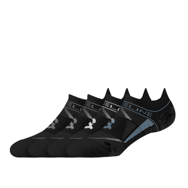 Strideline Performance | Premium Ankle 4-Pack White