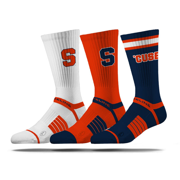 strideline Syracuse University | Premium Knit Crew 3 Pack | NCAA 3 Pack G2 | N02506517ML