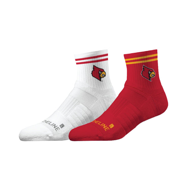 strideline University of Louisville | Half Calf Knit | NCAA 2 Pack | N02626090ML