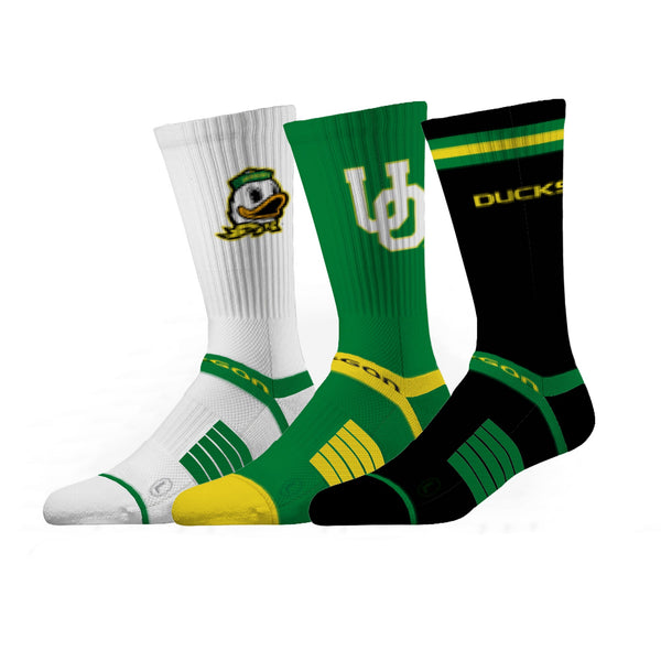 strideline University of Oregon | Premium Knit Crew 3 Pack | NCAA 3 Pack G2 | N02504898ML