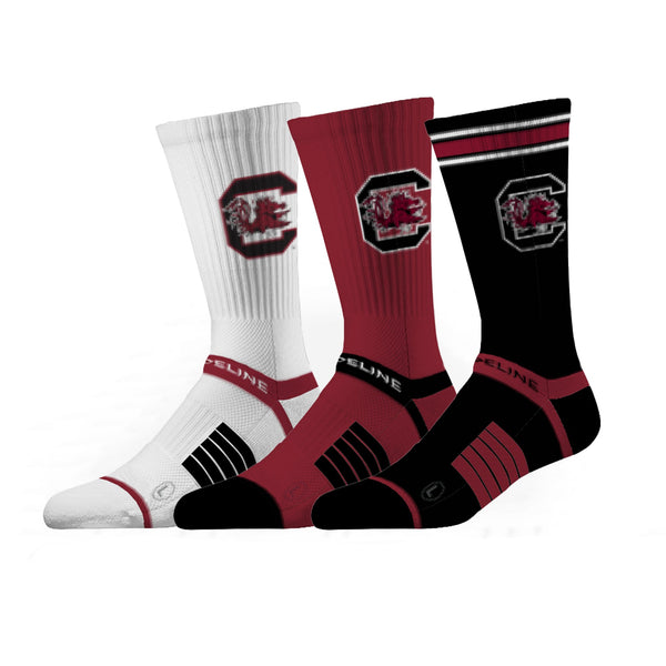 strideline University of South Carolina | Premium Knit Crew 3 Pack | NCAA 3 Pack G2 | N02505561ML