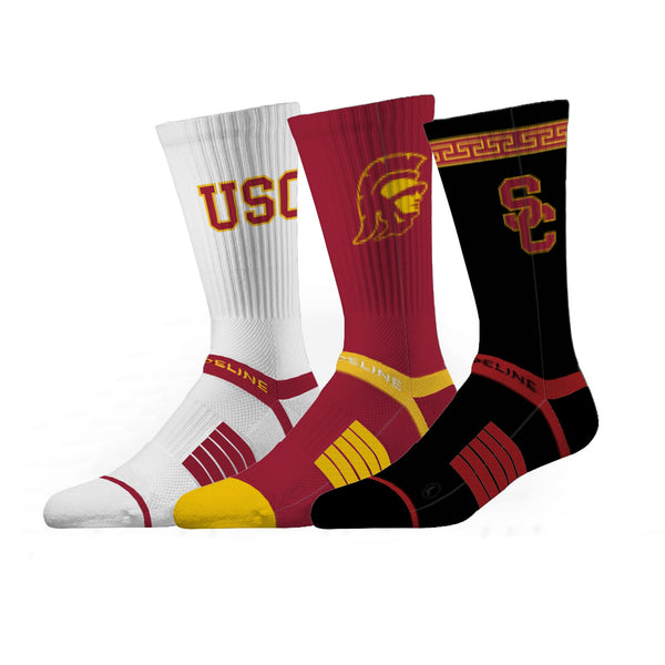 strideline University of Southern California | Premium Knit Crew 3 Pack | NCAA 3 Pack G2 | N02505573ML