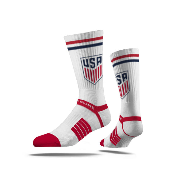 strideline US Soccer | Premium Knit Crew | Retro | White | N02737316ML